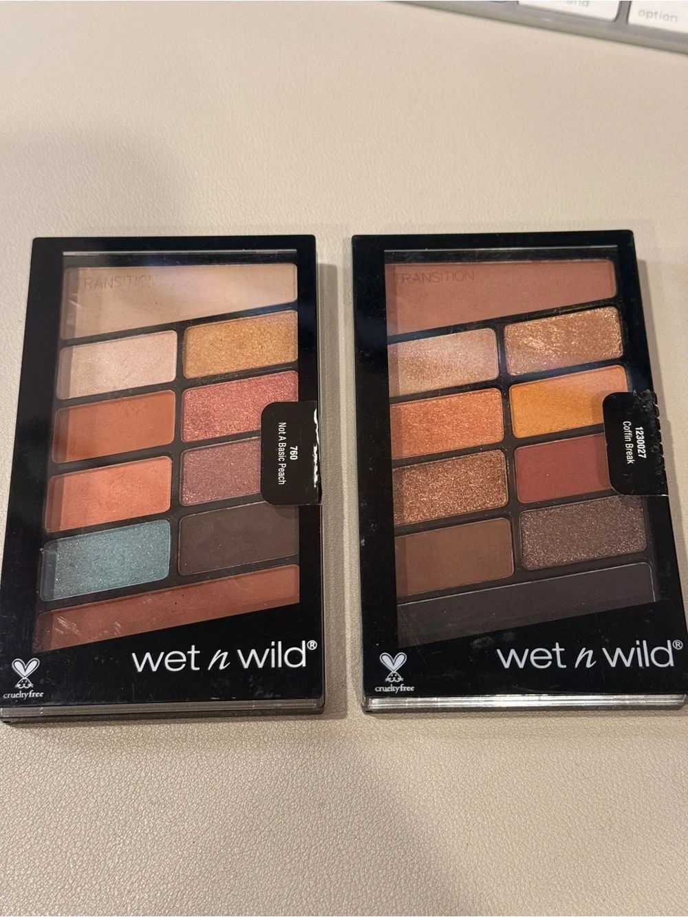 Wet n Wild eye shadow palettes